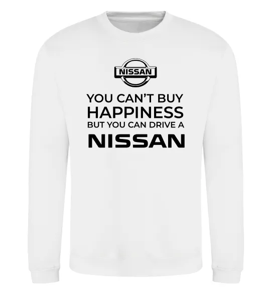 Свитшот You can drive Nissan Белый фото