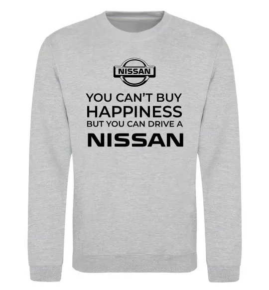 Свитшот You can drive Nissan Серый меланж фото