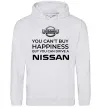 Мужская толстовка (худи) You can drive Nissan Серый меланж фото