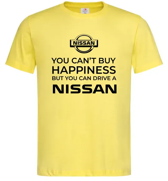 Чоловіча футболка You can drive Nissan Лимонний фото