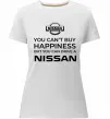 Жіноча преміум футболка You can drive Nissan Білий фото