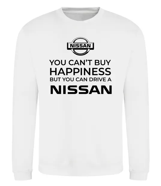 Світшот You can drive Nissan Білий фото