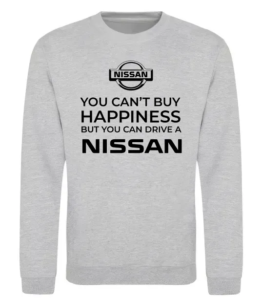 Світшот You can drive Nissan Сірий меланж фото