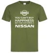 Чоловіча футболка You can drive Nissan Оливковий фото