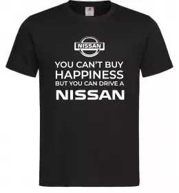 Мужская футболка You can drive Nissan Черный фото