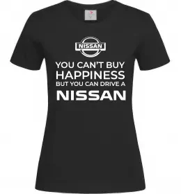 Женская футболка Nissan logo Черный фото