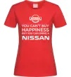 Женская футболка You can drive Nissan Красный фото