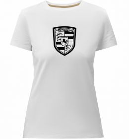 Женская премиум футболка Posche logo