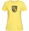 Женская футболка Posche logo Лимонный фото