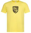 Чоловіча футболка Posche logo Лимонний фото