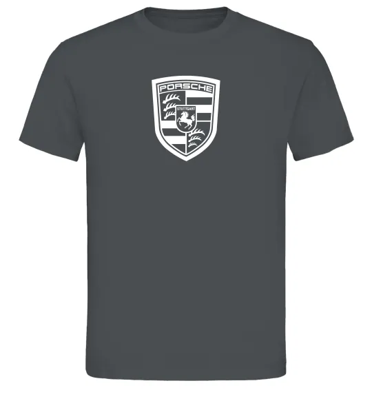 Чоловіча футболка Posche logo Графіт фото