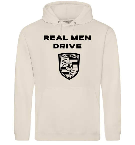 Чоловіча толстовка (худі) Real men drive porsche Таш фото