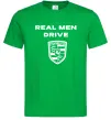 Мужская футболка Real men drive porsche Зеленый Мужская футболка Real men drive porsche Зеленый фото