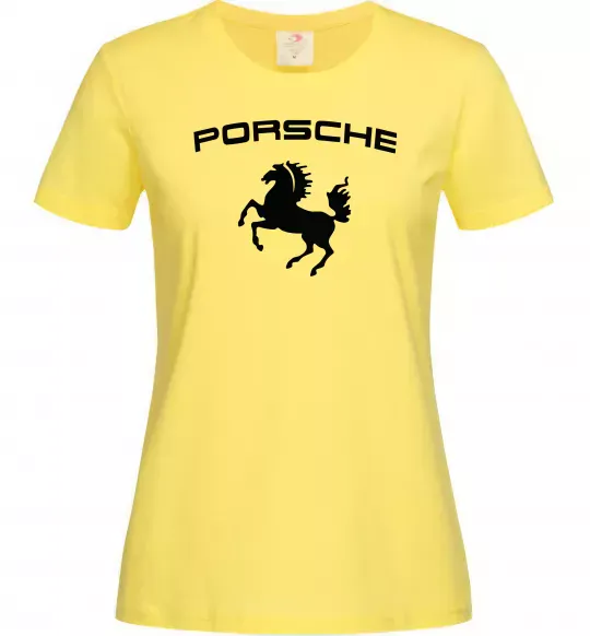 Женская футболка Porsche Лимонный фото