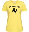 Женская футболка Porsche Лимонный фото