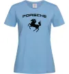 Женская футболка Porsche Голубой фото