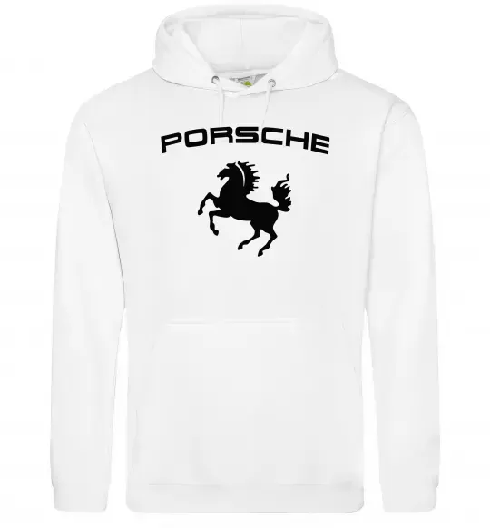 Мужская толстовка (худи) Porsche Белый фото