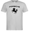 Чоловіча футболка Porsche Сірий фото