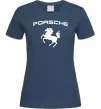Женская футболка Porsche Темно-синий фото