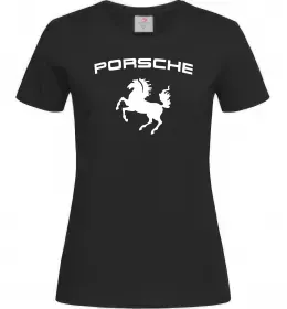 Жіноча футболка Porsche Чорний фото
