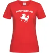 Женская футболка Porsche Красный фото