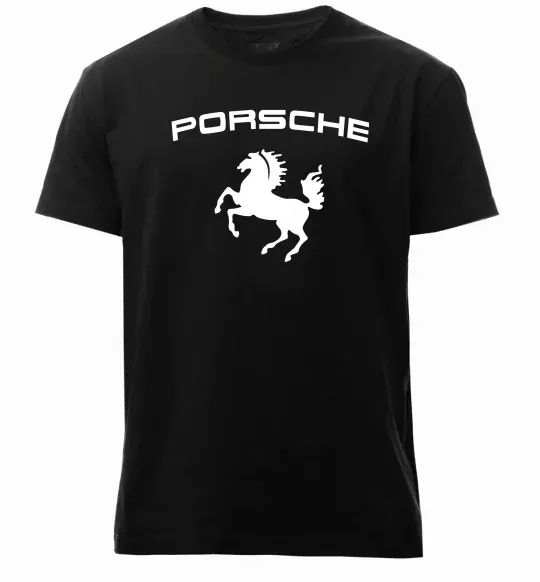 Чоловіча преміум футболка Porsche Чорний фото