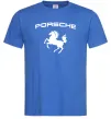Чоловіча футболка Porsche Яскраво-синій фото