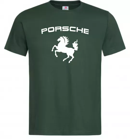 Чоловіча футболка Porsche Темно-зелений фото