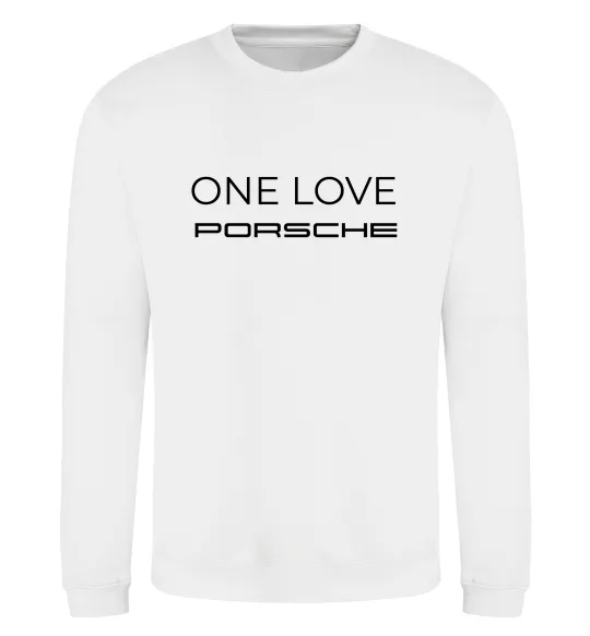Світшот One love Porsche Білий фото