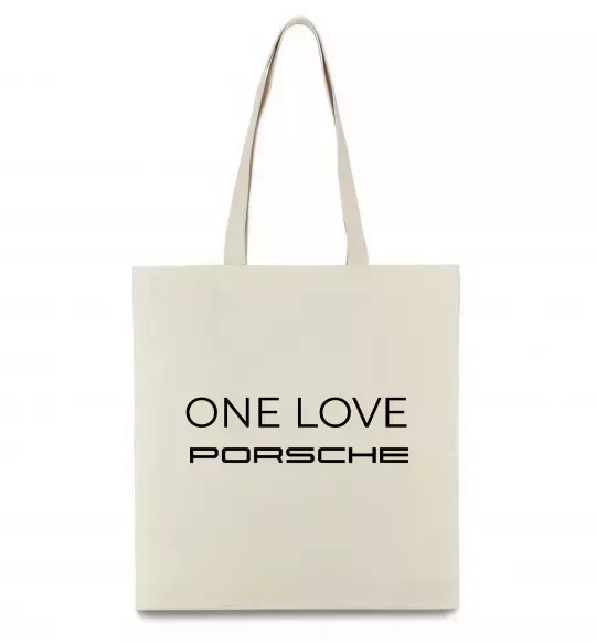 Еко-сумка One love Porsche Бежевий фото