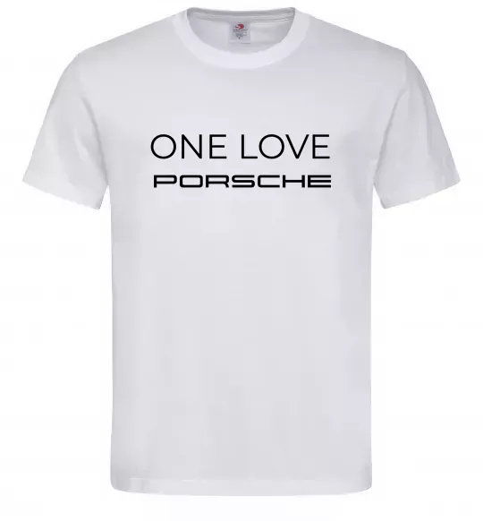 Чоловіча футболка One love Porsche Білий фото
