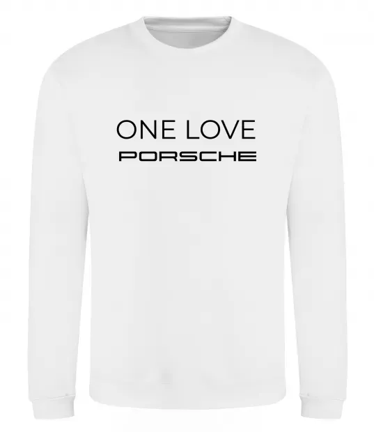 Свитшот One love Porsche Белый фото