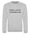Свитшот One love Porsche Серый меланж фото