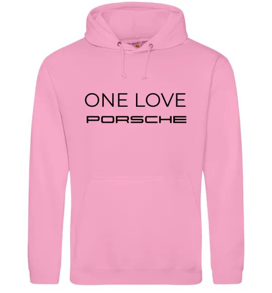 Женская толстовка (худи) One love Porsche Розовый фото