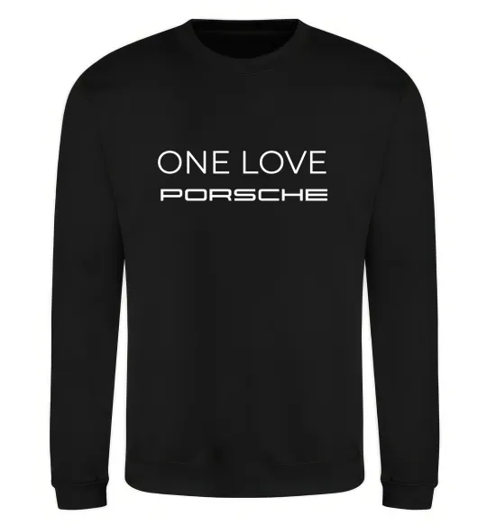 Світшот One love Porsche Чорний фото