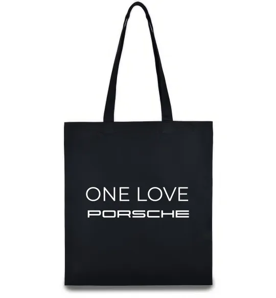 Еко-сумка One love Porsche Чорний фото
