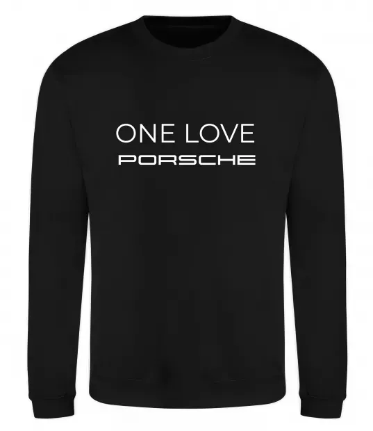 Свитшот One love Porsche Черный фото