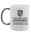 Чашка з кольоровою ручкою You can drive Porsche Срібло фото