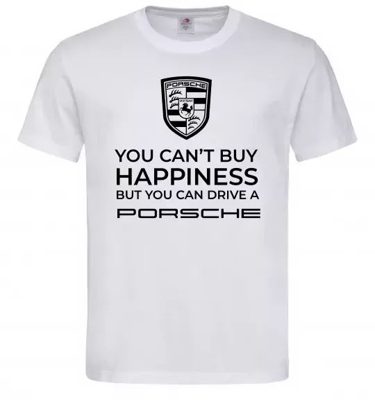 Чоловіча футболка You can drive Porsche Білий фото