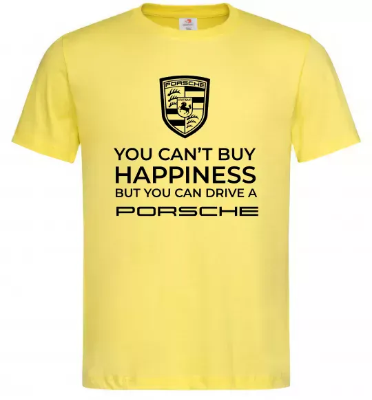 Чоловіча футболка You can drive Porsche Лимонний фото