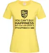 Жіноча футболка You can drive Porsche Лимонний фото