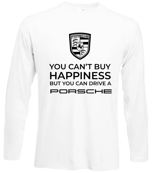 Лонгслів You can drive Porsche Білий фото