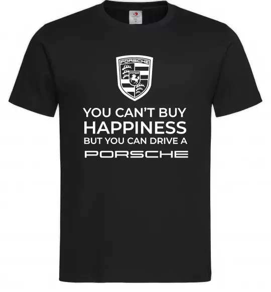 Чоловіча футболка You can drive Porsche Чорний фото