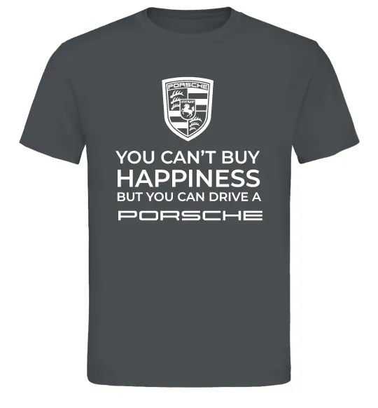 Чоловіча футболка You can drive Porsche Графіт фото