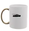 Чашка с цветной ручкой Porsche car Золото Чашка с цветной ручкой Porsche car Золото фото