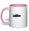 Чашка с цветной ручкой Porsche car Нежно розовый Чашка с цветной ручкой Porsche car Нежно розовый фото