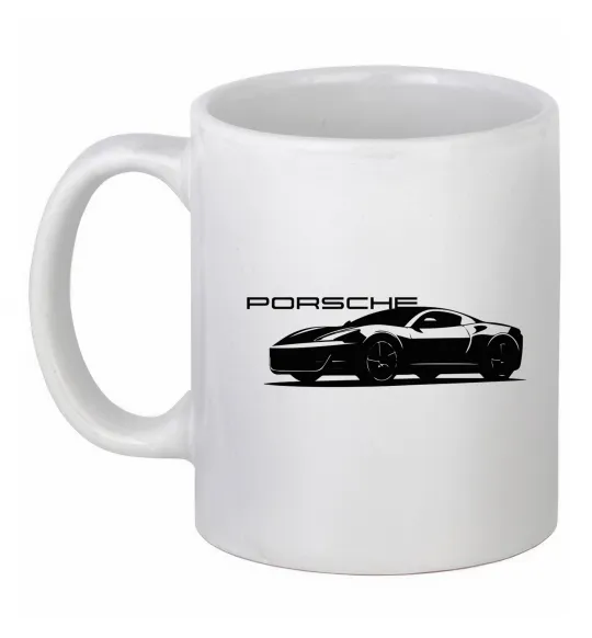 Чашка керамічна Porsche car Білий фото