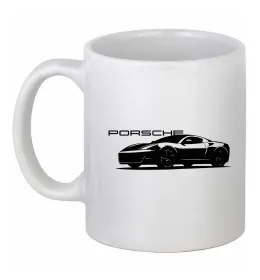 Чашка керамічна Porsche Білий фото