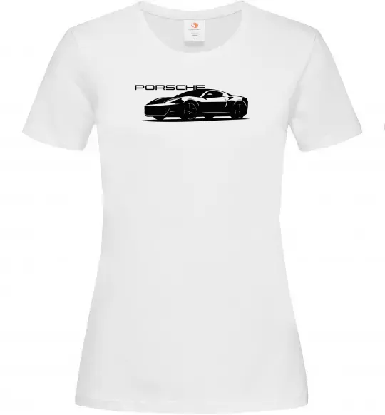 Жіноча футболка Porsche car Білий фото