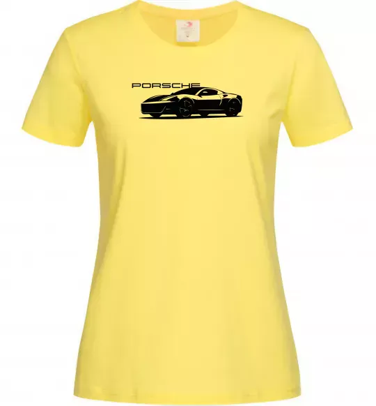Жіноча футболка Porsche car Лимонний фото